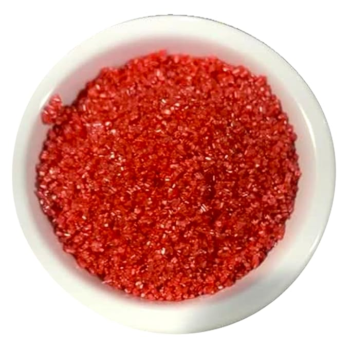Ultimate Baker - Sanding Sugar, Red - Vibrant, Naturally Colored Baking & Decorating Sugar, Perfect for Sprinkling on Cakes, Desserts & Ice Cream, Medium Crystal - 16oz