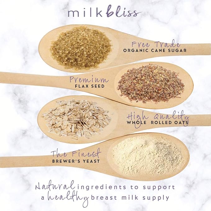 MilkBliss Wild Blueberry Soft Baked Oatmeal Lactation Cookies for Breastfeeding Support to increase Breastmilk Supply, 12 OZ