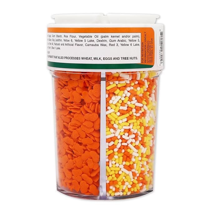 Mystic Sprinkles 4 Cell Sprinkle Assortments (Pumpkin Patch, Midi)