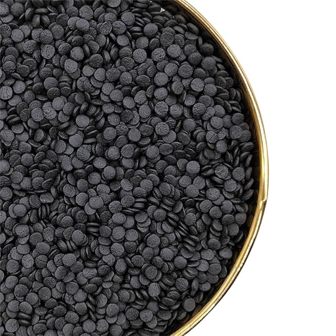 NIPEOR Rainbow Sprinkles Black Confetti Sprinkles 3.53oz/100g Edible Sprinkle Topping Confetti Sprinkles, Round Sprinkles for Cake Decorating,Cupcake Candy Sprinkles, and Ice Cream Toppings (Rainbow Confetti Black)