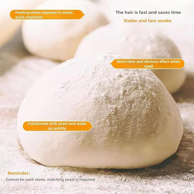 Angel baking powder, lead and aluminum free, baking powder alkaline, for home use to make steamed buns, dumplings and other pasta 50g (10g*5packs) 安琪泡打粉50g(10g*5包)