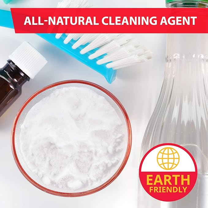 Roots Circle Baking Soda Bulk | 2 x 35.2oz Large Airtight Container | Pure Sodium Bicarbonate for Cooking, Baking, Cleaning, Laundry, Deodorizing, Gardening | Gluten Free, All-Natural Food Grade