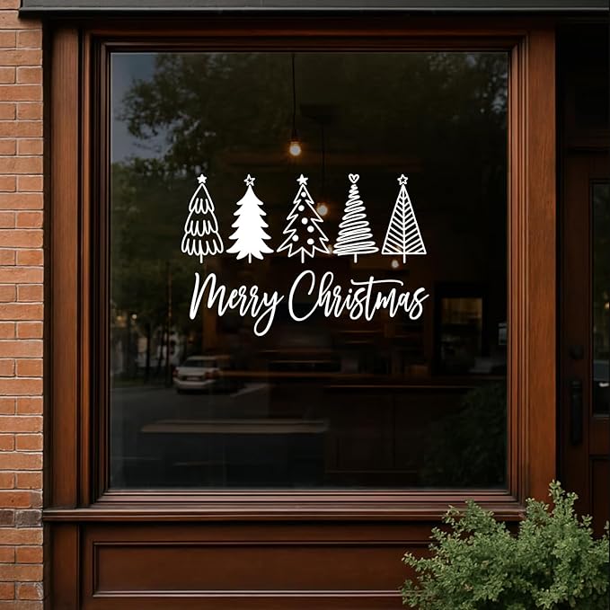 Merry Christmas Stencils for Crafts Reusable Christmas Stencils for Door Mats Believe Holiday Stencil for Painting on Wood Fabrics Porch Hanger Decor