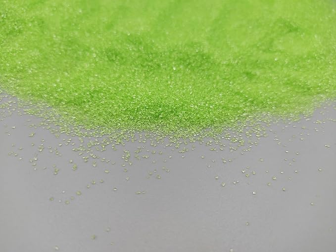 Edible 5 Ounce Fine Decorative Grass Green Sanding Sugar Sprinkles for Baking, Sparkling Crystals for Cakes, Cookies, Cupcakes, Ice Cream Topping and Rimming Sugar