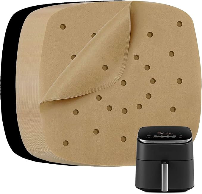 Air Fryer Unbleached Parchment Paper for Cosori 9-in-1 TurboBlaze 6 Qt, Air Fry, Roast, Bake, Broil, Dry, Airfryer Accessories and Liners, Non-Stick, Non Toxic, BPA-free and PFOA-free