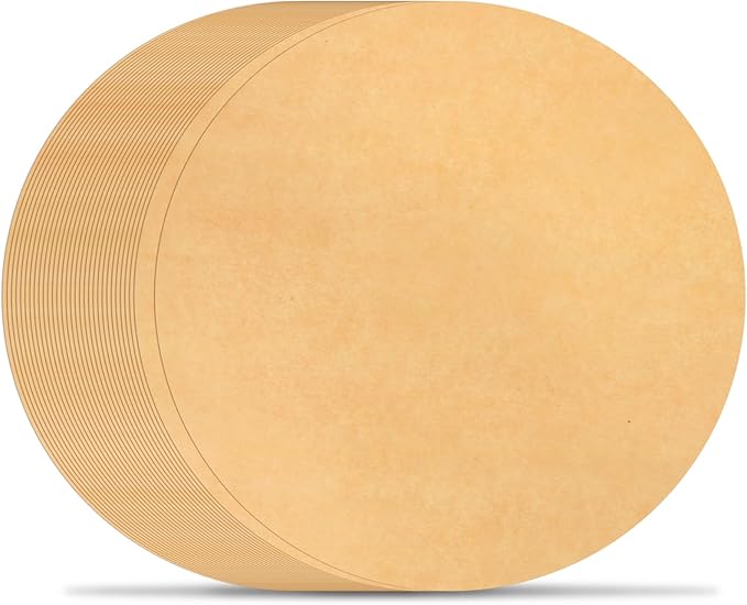 BYKITCHEN Parchment Paper Rounds, Set of 200, Non Stick 8 Inch Round Parchment Paper for Baking, Pre-cut Paper Sheet for Cake Pans, Tortilla Press, Quesadilla Maker, Springform Pan and More