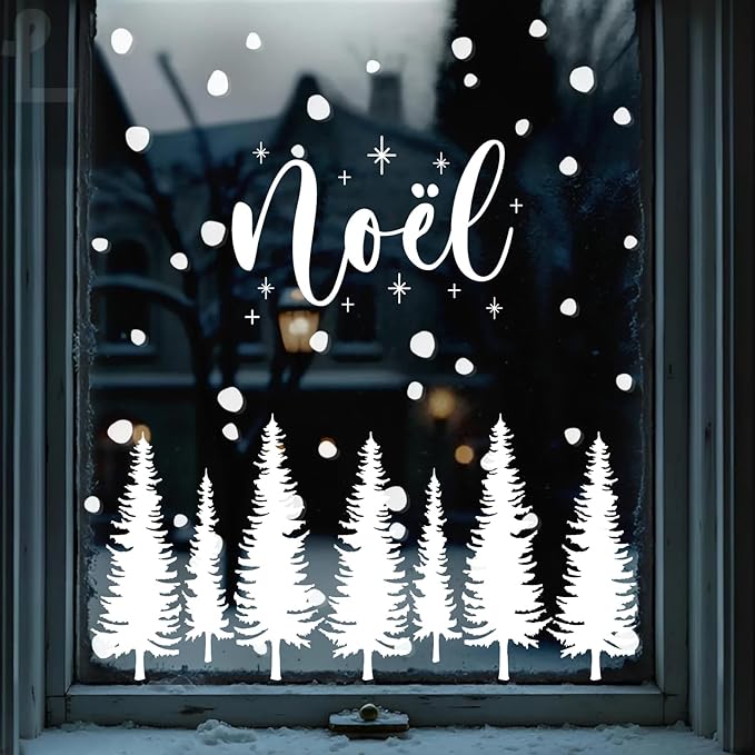 Christmas Stencils for Window Glass Merry Christmas Stencil Reusable Holiday Stencils for Crafts Wood Wall Fabrics Decor
