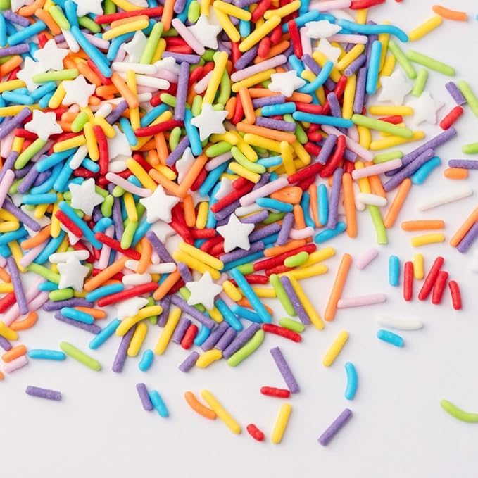 Sweets Indeed Bulk Rainbow Sprinkles – 1.2 lb Premium Decorating Mix | Ideal for Cakes, Cookies, Cupcakes & Holiday Baking