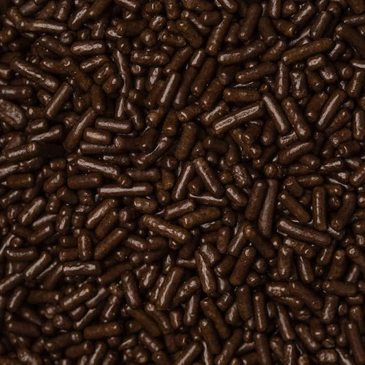 Sprinkles Edible Soft Jimmies Soft Sprinkles for Topping Ice Cream, Cookies, Cakes, Cupcakes, Dessert Decorating MADE IN USA 4 oz (CHOCOLATE/BROWN)