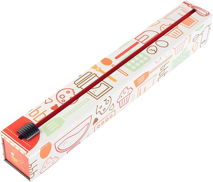 ChicWrap Baker's Tools Parchment Paper Dispenser - Includes 15"x 33' (42 Sq.Ft) Roll Unbleached Baking, Cooking & Culinary Paper - Reusable Dispenser w/Slide Cutter - Kosher Certified
