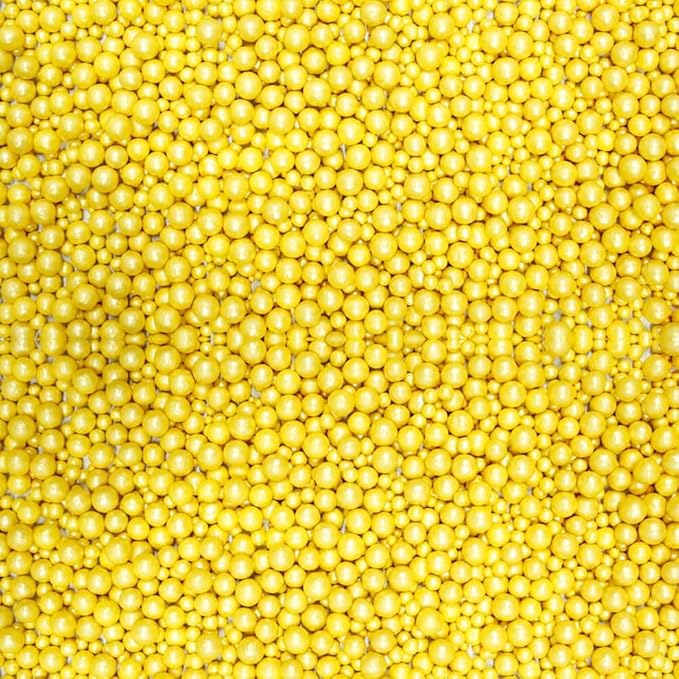 Confect Gold Edible Sprinkles – Confect Love Disco Balls Mashups for Cake & Cupcake Decorating – Metallic Gold Sugar Pearls & Decorative Toppings | Dessert Sprinkle Mix | Vegan, Gluten-Free, Nut-Free, Soy-Free, Dairy-Free, Palm Oil-Free- 4.2 Oz