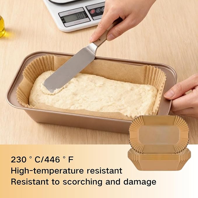 Loaf Pan Liners 150Pcs 9x5 Inch Unbleached Parchment Paper Liners for Bread Baking Non-Stick Pre-Cut for 2 LB Loaf Pans Burn Protection & Easy Cleanup