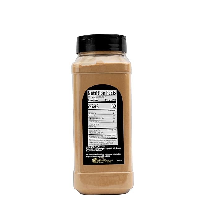 GranAroma Pumpkin Powder, Delicious Baking & Food Additive, Superfood, Pure Pumpkin (1.38 Pound)