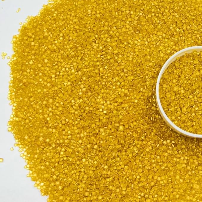 Sentovac Gold Sanding Sugar Sprinkles | Edible Gold Sprinkles for Cake Decorating | 1 Bottle 3.2oz Cookie Decorating Celebrations Wedding Shower Party Chirstmas Supplies