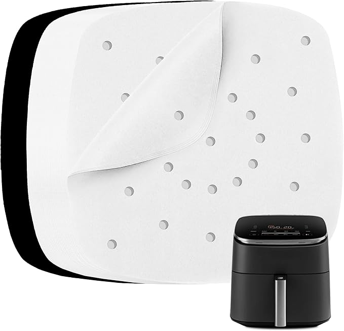 Air Fryer Parchment Paper for Cosori 9-in-1 TurboBlaze 6 Qt, Air Fry, Roast, Bake, Broil, Dry, Airfryer Accessories and Liners, Non-Stick, Non Toxic, BPA-free and PFOA-free