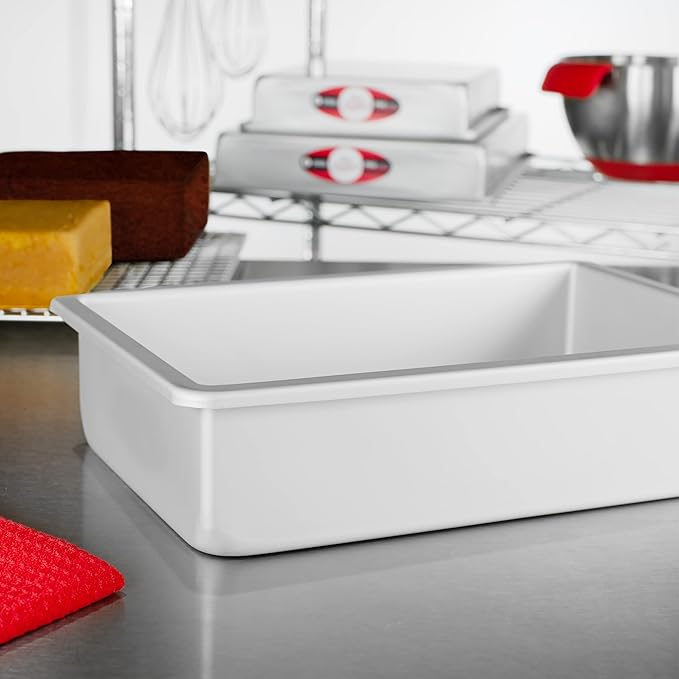 Fat Daddio's POB-7113 Anodized Aluminum Sheet Cake Pan, 7 x 11 x 3 inch
