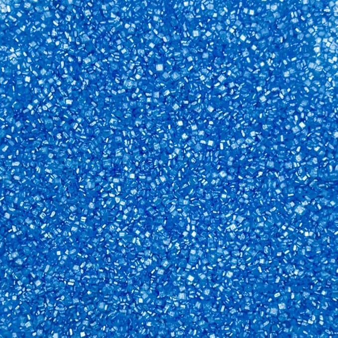 Sentovac Blue Sanding Sugar Sprinkles | Edible Blue Sprinkles for Cake Decorating | 1 Bottle 3.2oz Cookie Decorating Celebrations Wedding Shower Party Chirstmas Supplies