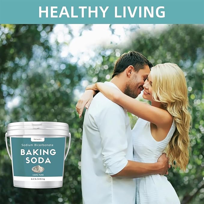 6.5 lb Baking Soda Powder Bulk, Premium Sodium Bicarbonate Powder, 100% Pure, Used for Bread, Cookies and Other Baked Goods, Also Can Clean and Deodorize