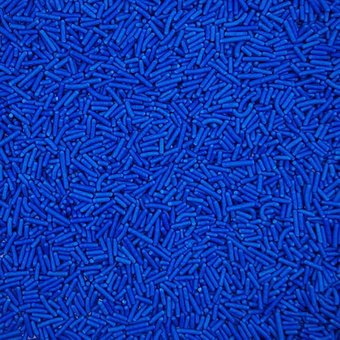 Homankit Blue Jimmies Sprinkles Edible Sprinkle Candy Soft Jimmies Toppings for Ice Cream, Cupcake, Cake, Cookie, Dessert Decorating 2.75 Ounces