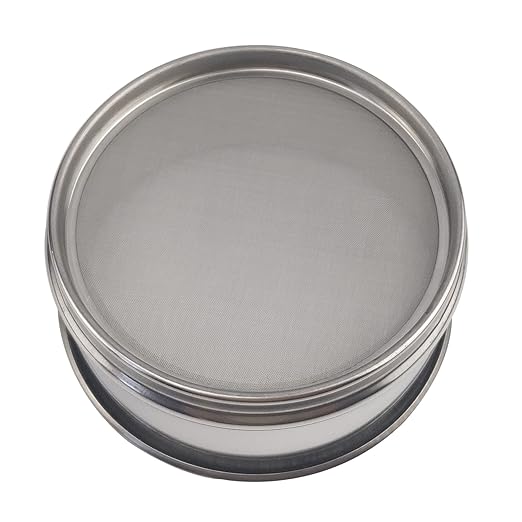 LABALPHA 180 Mesh Lab Sieves, Test Sieve #180 Mesh, 4'' Diameter, 304 Stainless Steel Wire Cloth (0.088mm)