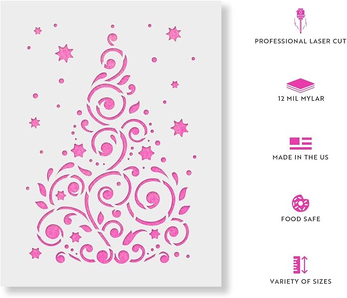 Christmas Tree Stencil - Holiday Designs, Stencil Trees