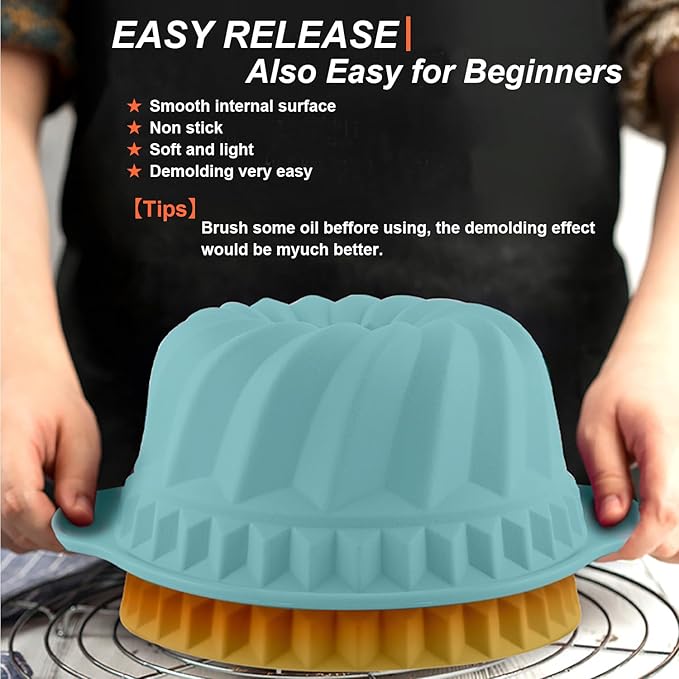 7in1 Nonstick Silicone Baking Cake Pan Cookie Sheet Molds Tray Set for Oven, BPA Free Heat Resistant Bakeware Suppliers Tools Kit for Muffin Loaf Bread Pizza Cheesecake Cupcake Pie Utensil