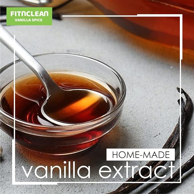 2oz Tahitian Vanilla Beans Grade A for Extract, Cooking and Baking by FITNCLEAN VANILLA| 2 Ounces (1/8Lb) Bulk 6"-7" Fresh Gourmet NON-GMO Pods