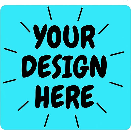 50+ Custom Square Sticker Labels, Gloss/Matte Custom Sticker, Any Text + Image, Your Logo Design is Printed on Premium Paper (2 inch Square)