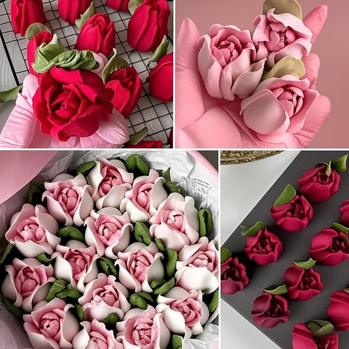 Hendiy Russian Piping Tips, Large Icing Piping Tips Stainless Steel Flower Frosting Nozzles for Decorating, Russian Icing Tip for Cake Decorating 1PCS, LBN056
