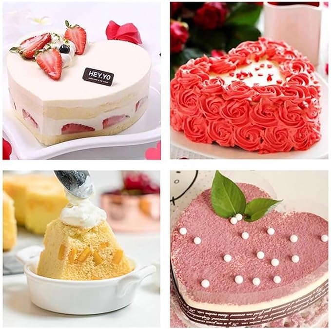 6 Inches Aluminum Heart Shaped Cake Pans Tins