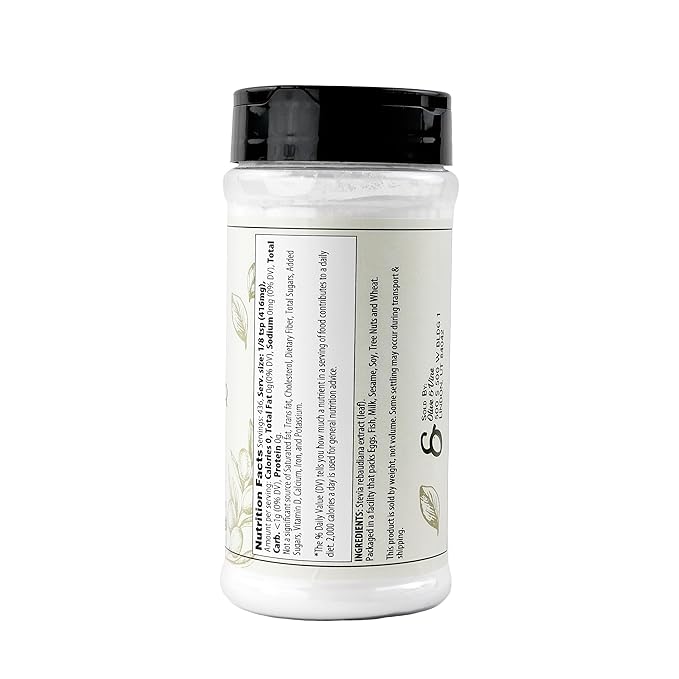 Olive & Vine Stevia Powder, Sweet Flavor, For Baking & Beverages, Rich Tradition, Authentic Taste, For Global Recipes (6.4 Ounce)