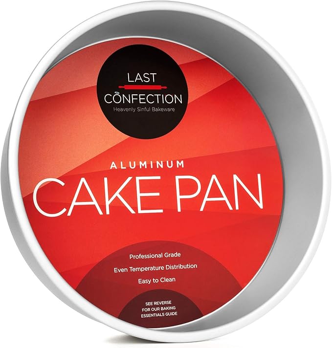 LAST CONFECTION 10" x 3" Aluminum Round Cake Pan - Professional Bakeware