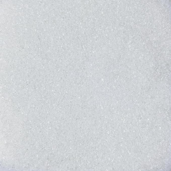 Dynastang White Sanding Sugar Sprinkles Edible Sugar Crystals Cake Decoration Cupcake Toppers Cookie Decorating Perfect for Cakes, Cupcakes, Desserts Toppings 3OZ