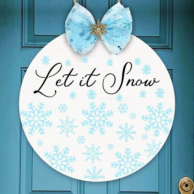 Christmas Stencils for Painting on Wood 12" Christmas Stencils for Crafts Reusable Xmas Holiday Stencil for Door Mats Round Hanger Fabrics Decor