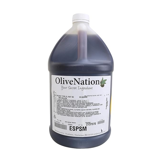 OliveNation Premium Black Walnut Flavoring Extract, Nutty Taste & Aroma for Baking, Beverages, Sauces, Non-GMO, Gluten Free, Kosher, Vegan - 8 oz