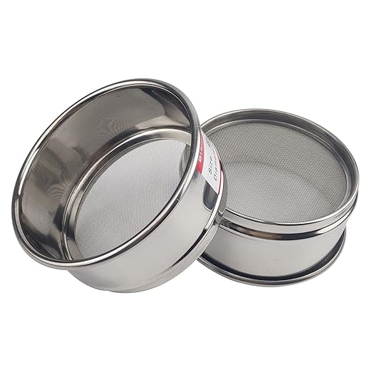 LABALPHA 20 Mesh Lab Sieves, Test Sieve #20 Mesh, 4'' Diameter, 304 Stainless Steel Wire Cloth (0.9mm)