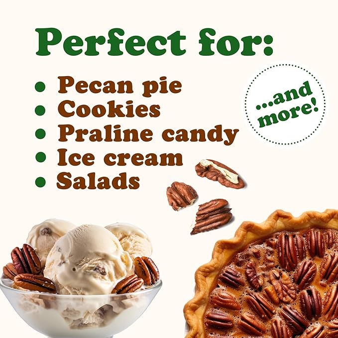 Food to Live Organic Pecan Pieces, 6 Pounds – Raw, Chopped Pecans, Non-GMO, Unsalted, Unroasted, Kosher, Shelled, Vegan, Keto, Sirtfood, Bulk. Good Source of Iron, and Calcium. Best for Baking.