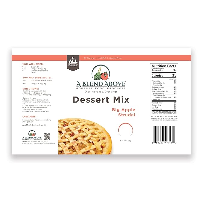 A Spice Above A Blend Above No-Bake Dessert Mixes, Best Sellers - Apple Pie, Creme Brulee, Cherry Pie, and Pumpkin