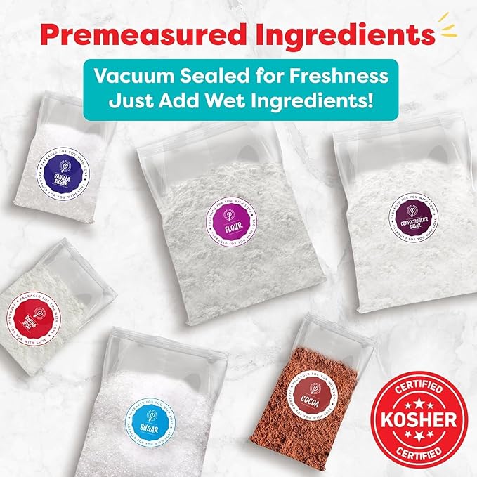 Baketivity 3-Month Baking Subscription Kit for Kids – Pre-Measured Ingredients, Step-by-Step Recipes, Bake-Along Videos, and Hands-On Learning – Fun Gift for Boys & Girls