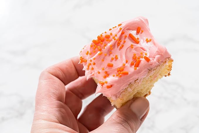 Bakerpan Orange Jimmies Sprinkles - 6 Ounces Orange Sprinkles for Cake Decorating - Edible Sprinkles for Cupcakes, Ice Cream, Cake Decorations (Made in USA)