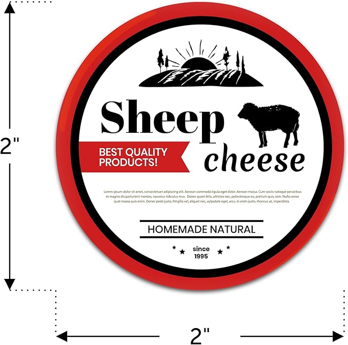 Custom 2" Circle Paper Labels - Personalized Round Stickers for Jars, Candles, Products and Businesses (50-10,000 Labels)