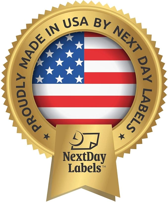 NextDayLabels – 1" x 1" Square Sticker Labels for Printer - White Laser/Inkjet Printer Labels Return Address Labels Shipping Label Stickers (50 Sheets, 80 Per Sheet, 4000 Labels)