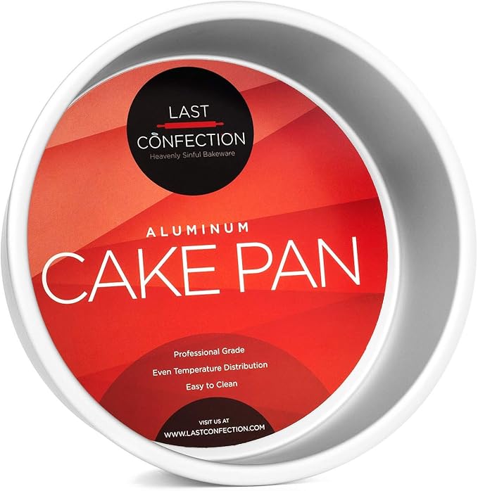 LAST CONFECTION 7" x 3" Aluminum Round Cake Pan - Professional Bakeware