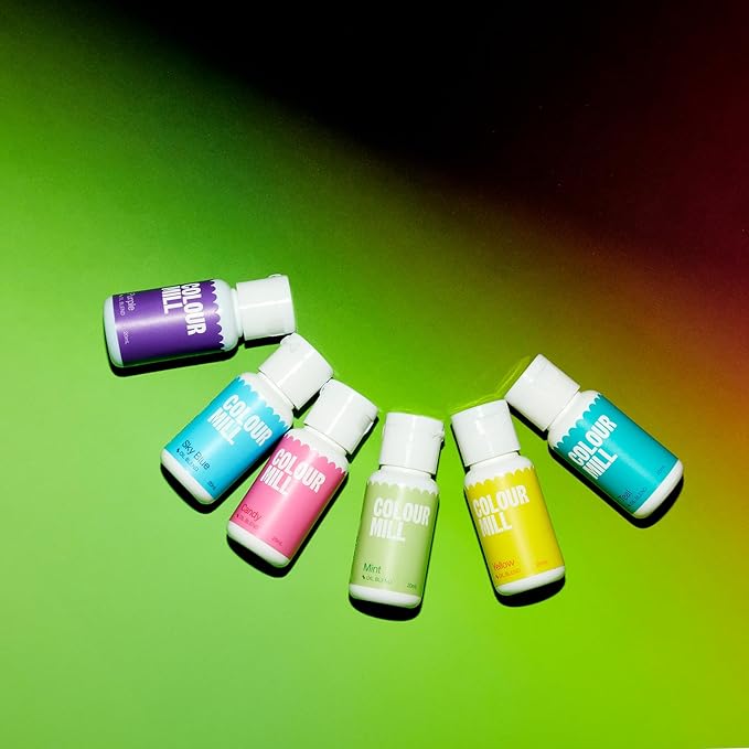 Colour Mill Oil-Based Food Coloring, 20 Milliliters (Pool Party Pack)