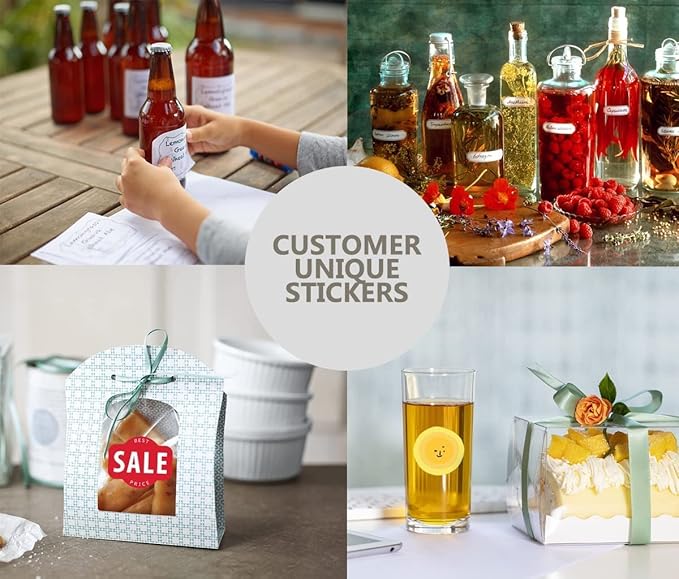 100-500 Pcs Custom Stickers Personalized Labels with Any Design Image Logo Text for Business Logo Thank You Labels,1/2/3/4 inch Customized Stickers(Heart)