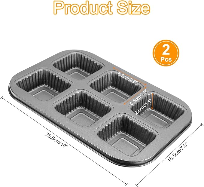uxcell Ripple Muffins Pan 6-Cup Grey Nonstick Ripple Cupcake Pan Metal Baking Molds Pan All Edges Cupcake Pan for Oven Baking, Cornbread, Cupcakes, Cookie, Bread