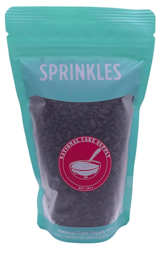 NCS Halloween Black Bat Edible Sprinkle, 8 ounces