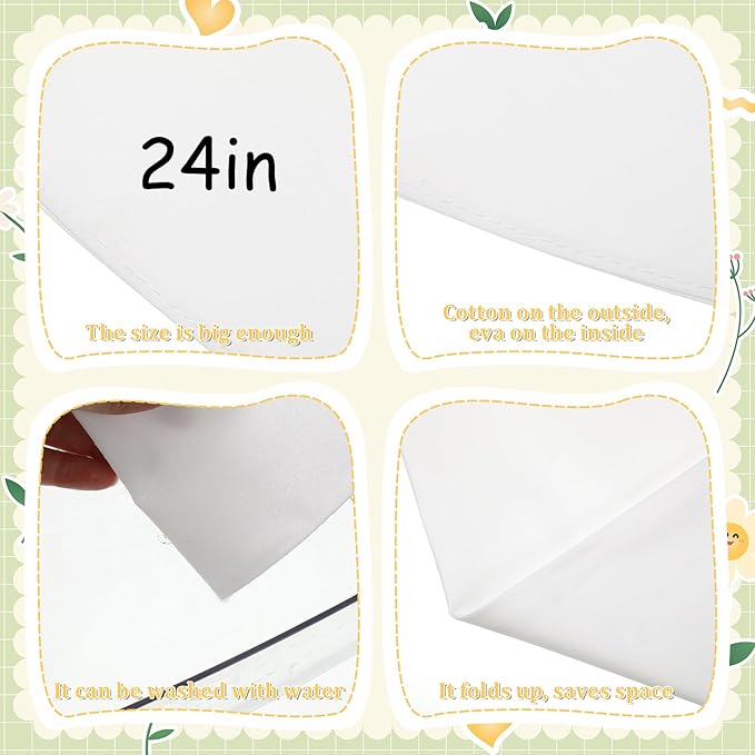 4 Pcs Piping Pastry Bags, Reusable 24 Inch Cake Decorating Bags Non-Slip Extra Thick Durable Cake Decorating Bag for Icing Cakes Cookies Baking Decoration Supplies