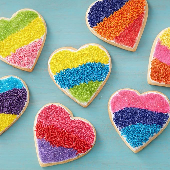 NIPEOR Red Sugar Sprinkles – 4.6oz (130g) Edible Sugar Crystals for Cake & Cupcake Decorating, Christmas & Holiday Baking, Cookie Sprinkles, Candy Toppings for Desserts, Ice Cream & Party Treats(Crystals - Red)