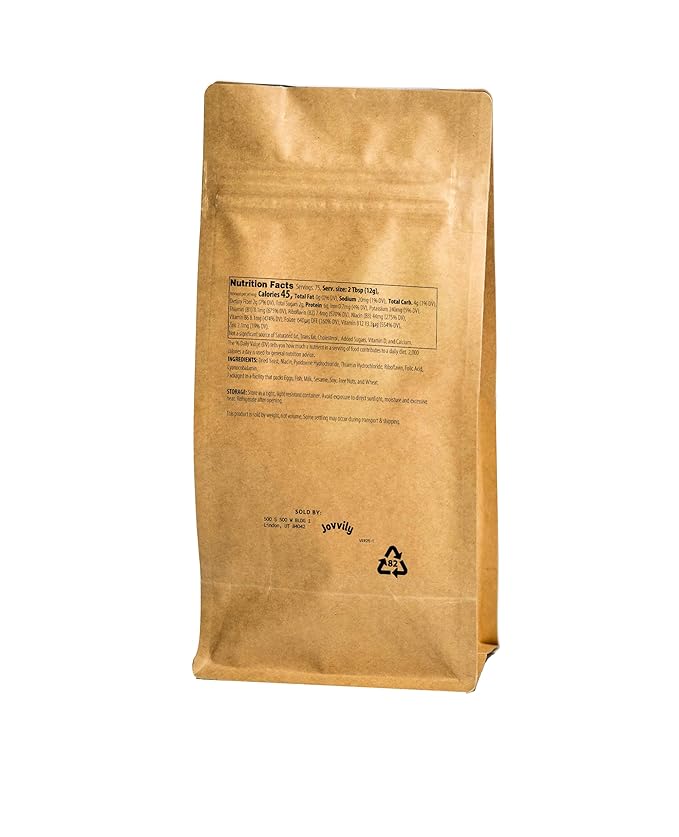 Jovvily Nutritional Yeast Flakes, Popcorn, Soups, Fortified (32 Ounce)